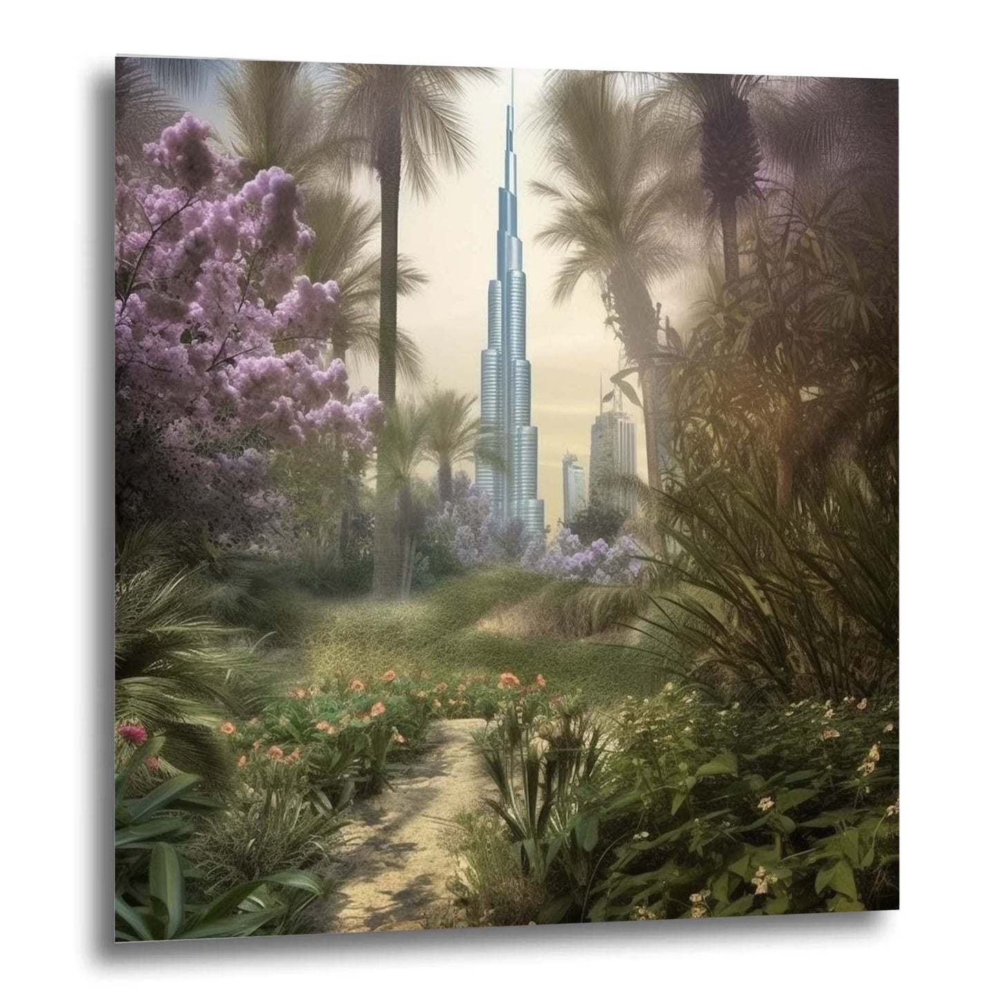Dubai Burj Khalifa - Wandbild in der Stilrichtung Urban Jungle