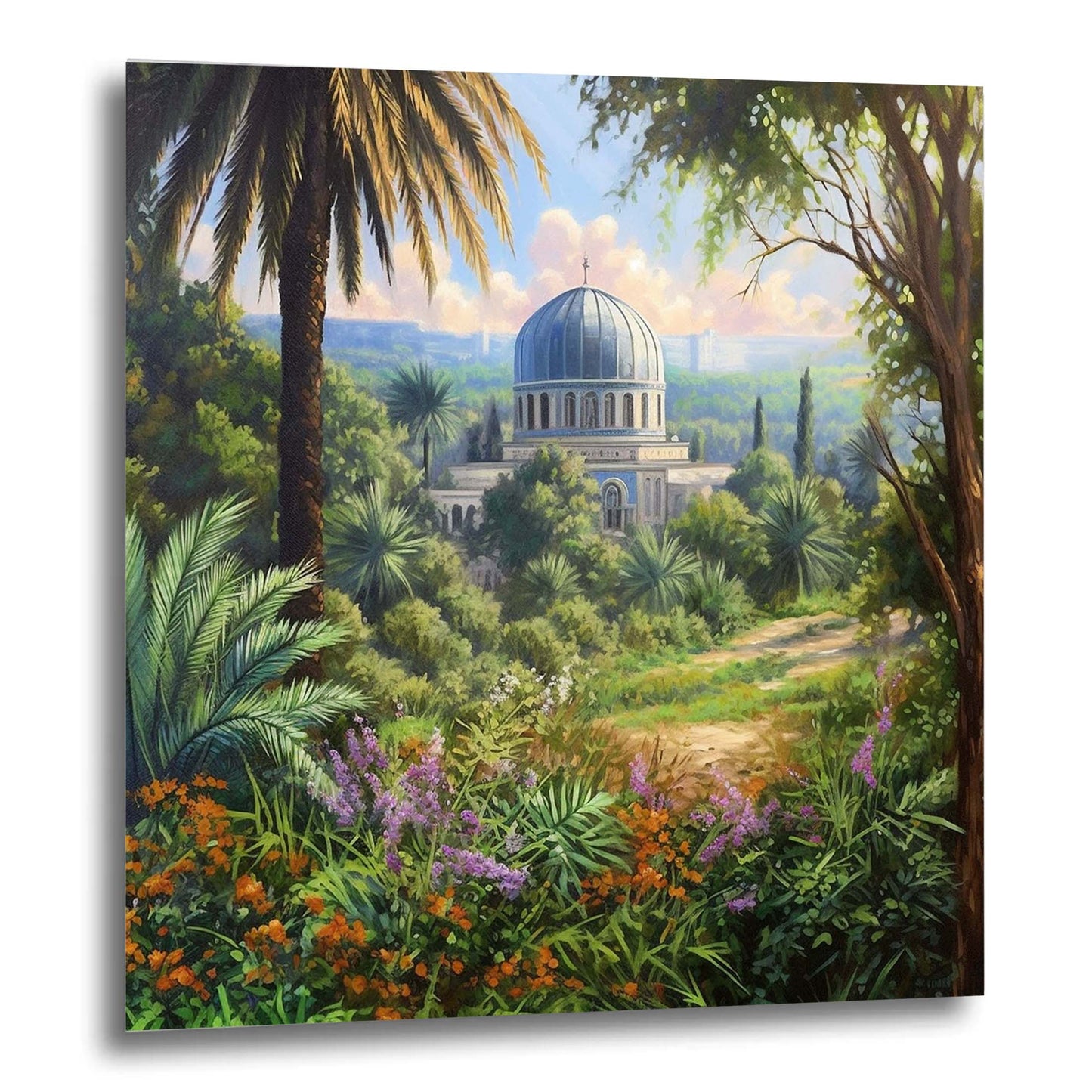 Jerusalem Dome of the Rock mural in Urban Jungle style