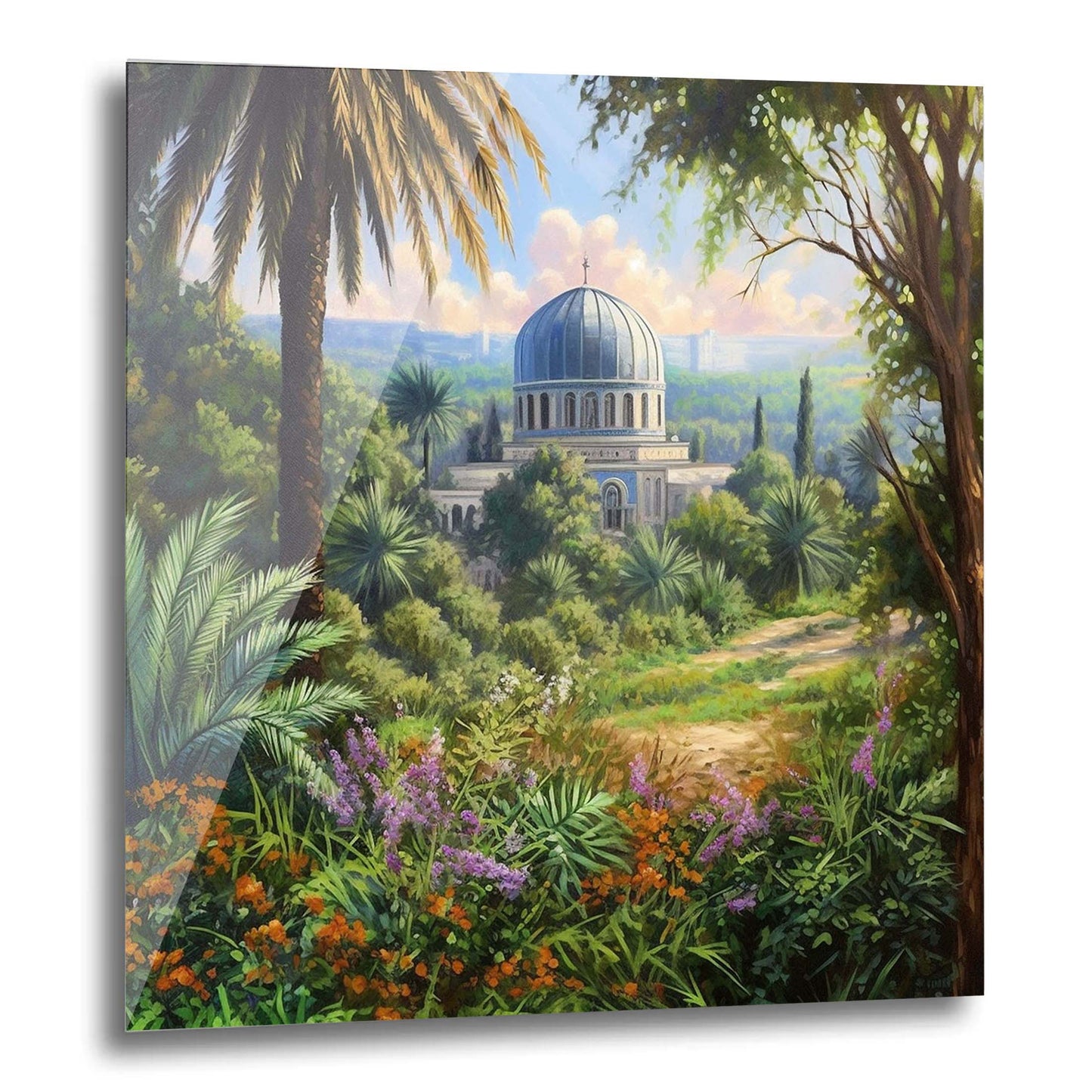 Jerusalem Dome of the Rock mural in Urban Jungle style