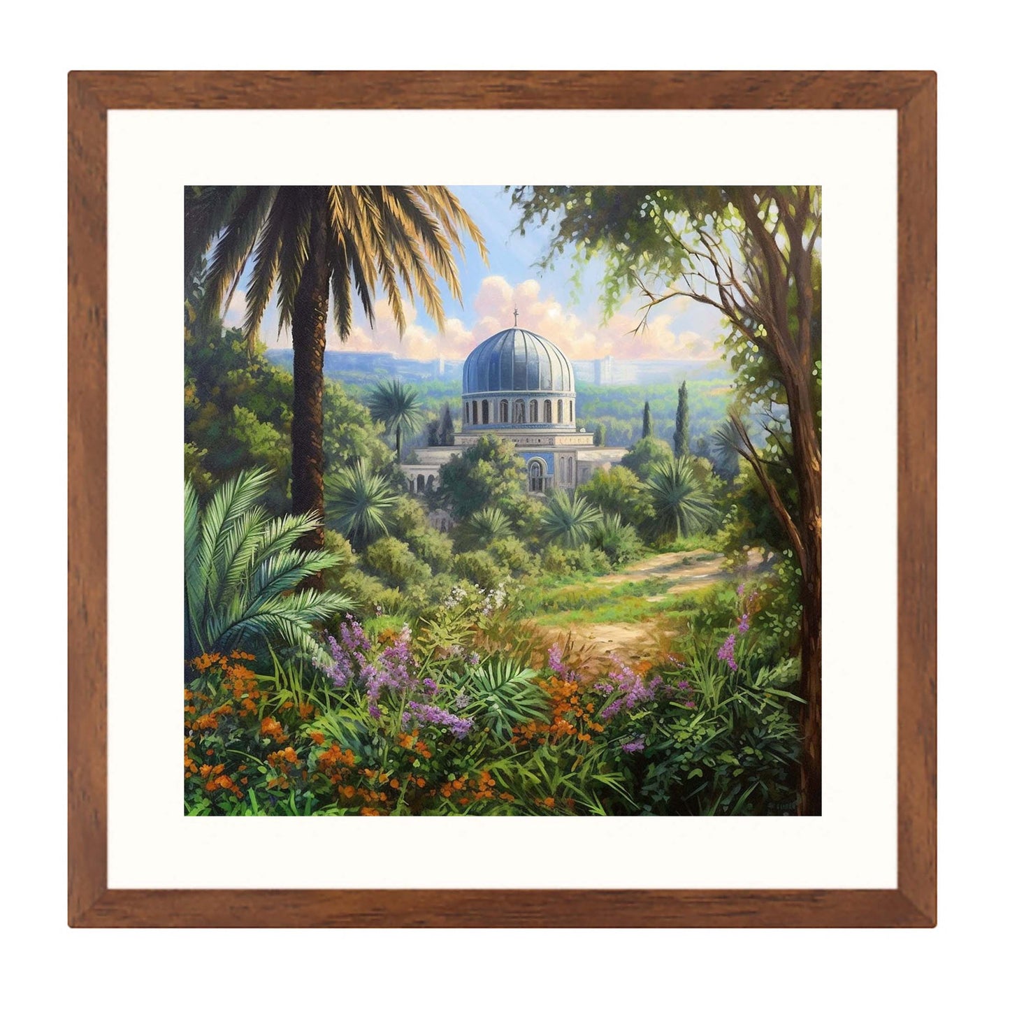 Jerusalem Dome of the Rock mural in Urban Jungle style
