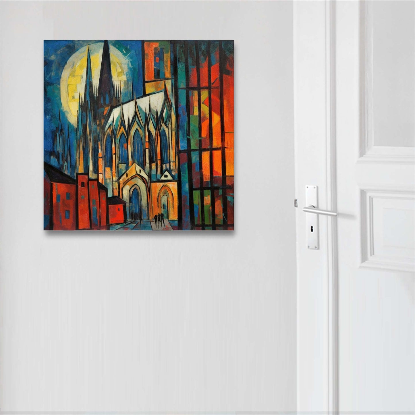 Cathédrale de Cologne - peinture murale dans le style de l'expressionnisme