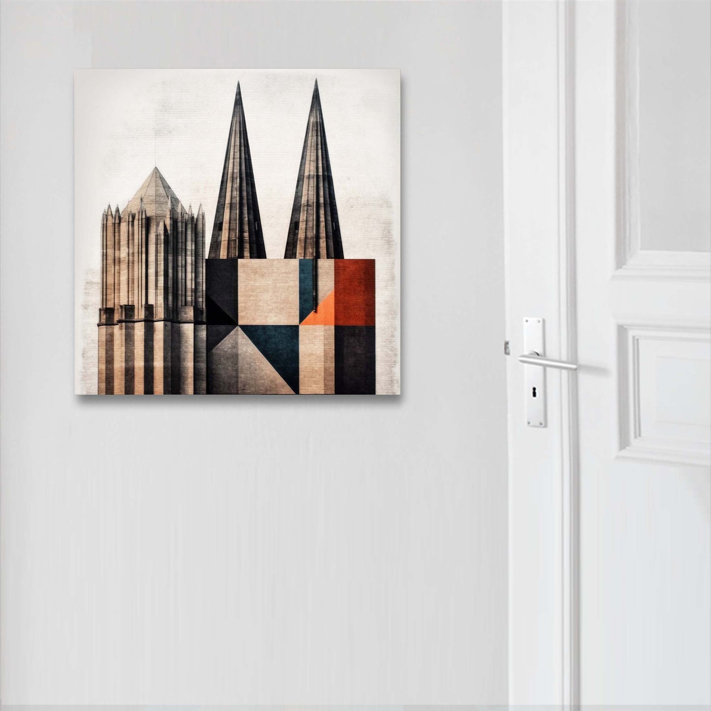 Cathédrale de Cologne - peinture murale dans le style du minimalisme