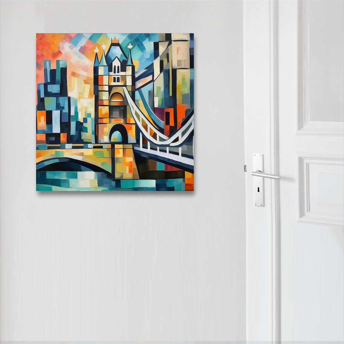 London Tower Bridge - Wandbild in der Stilrichtung des Expressionismus