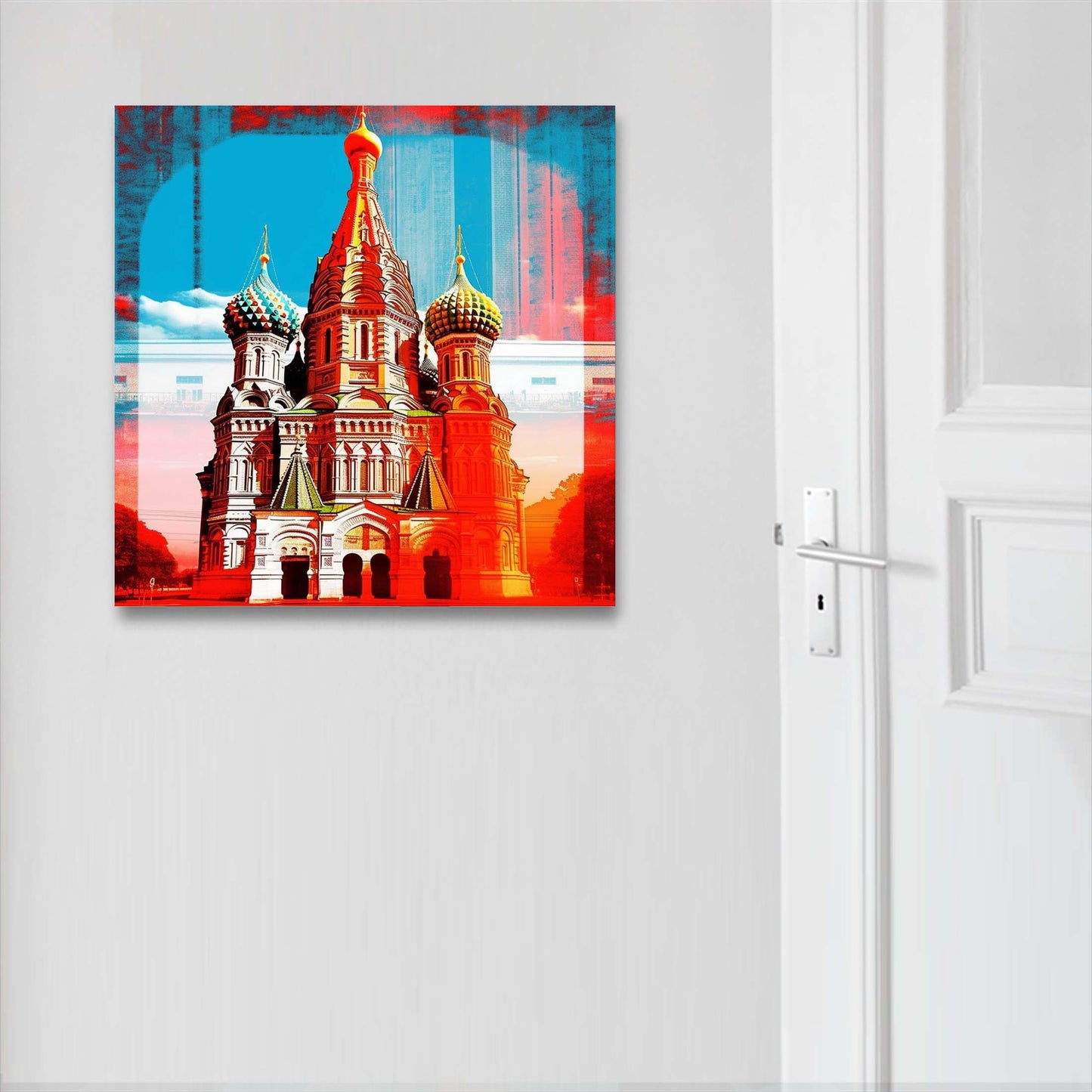 Kremlin de Moscou - peinture murale dans un style pop art