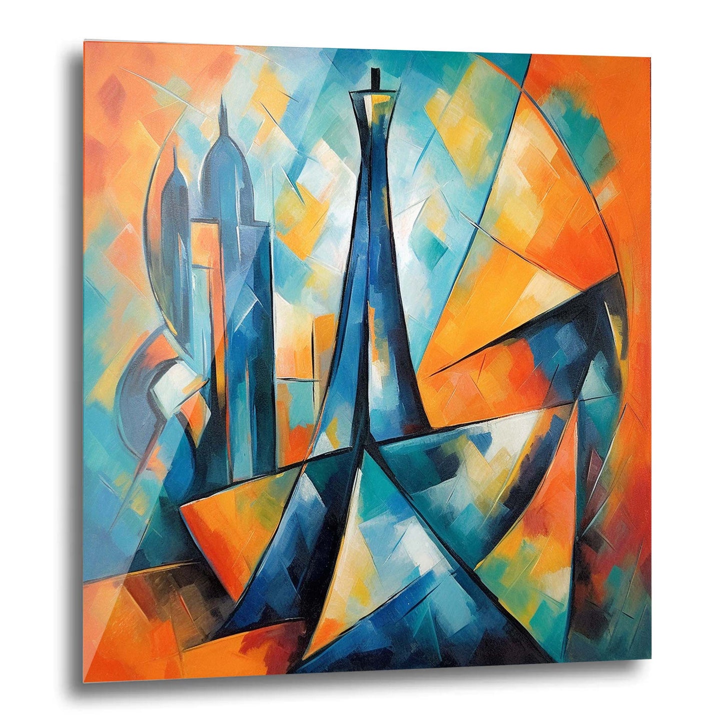 Paris Tour Eiffel - peinture murale dans le style de l'expressionnisme