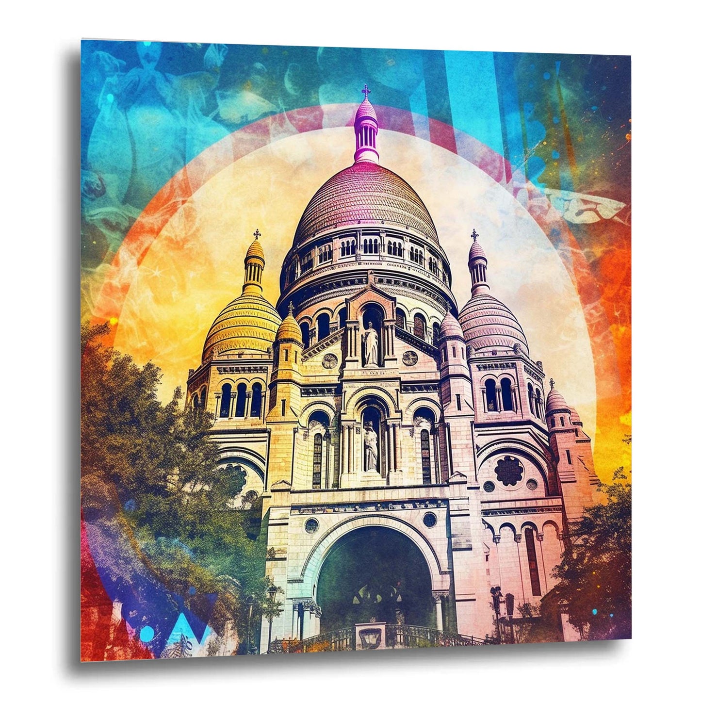 Paris Sacré Coeur - murale dans le style pop art