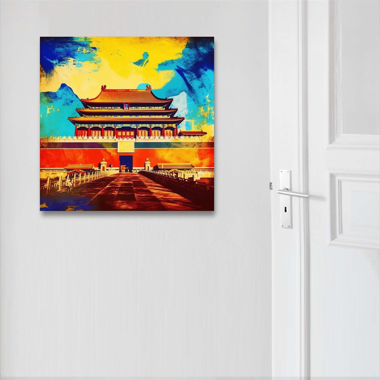 Pékin Forbidden City - peinture murale dans le style pop art