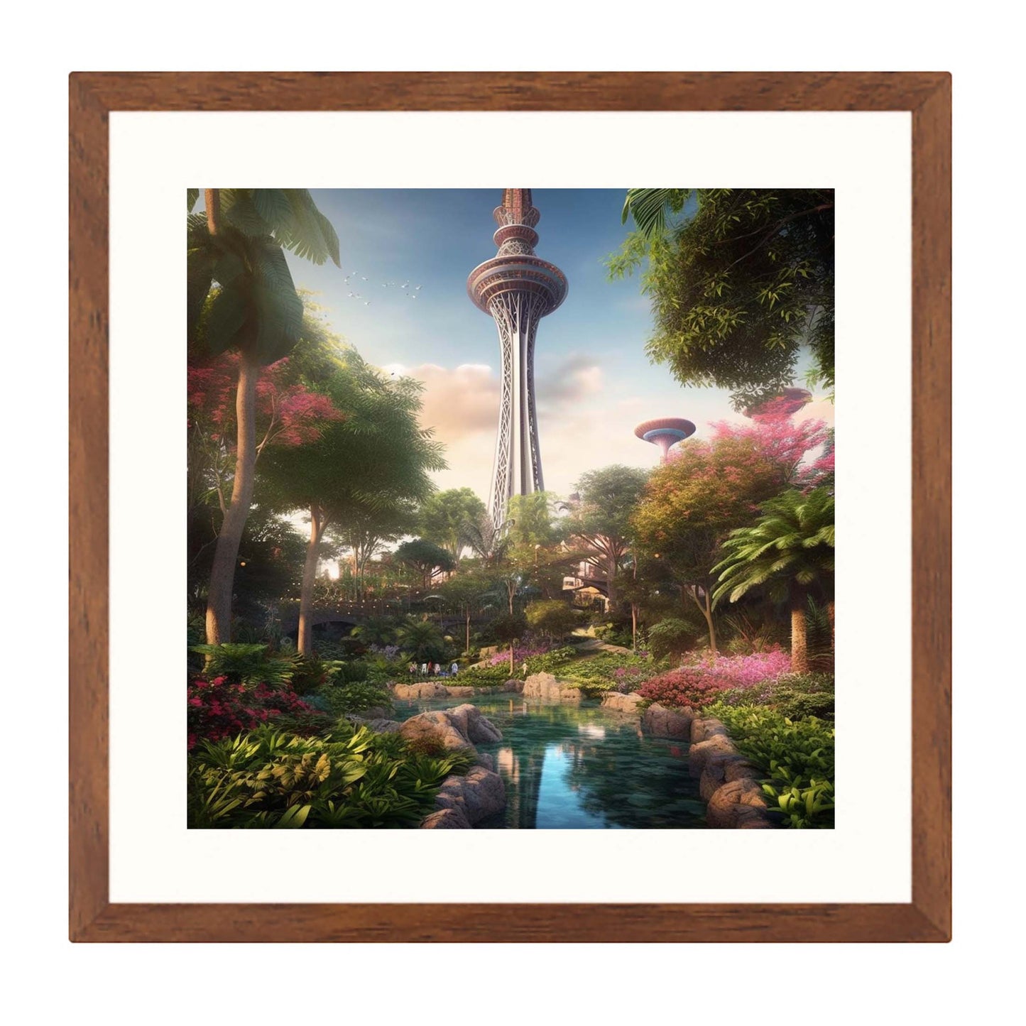 Shanghai Skyline Urban Jungle themed mural