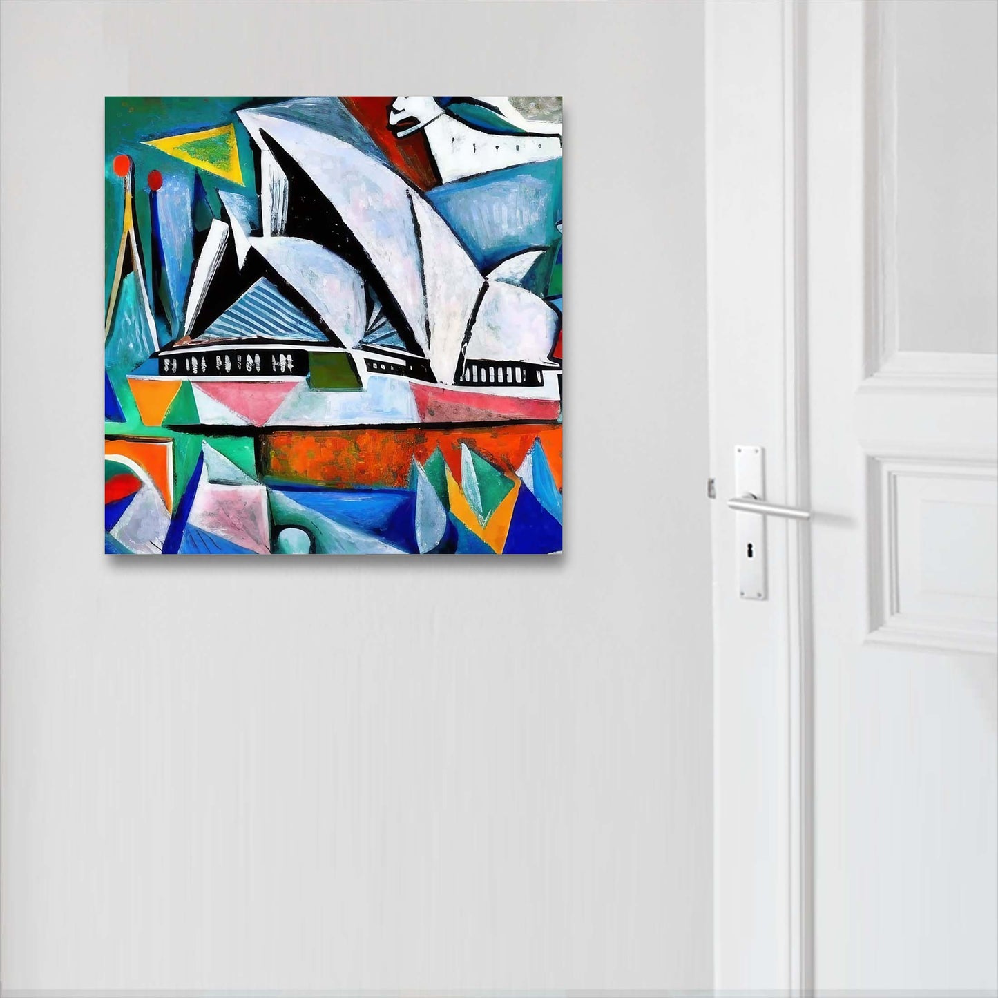 Sydney - Opera House - Peinture murale dans le style de l'expressionnisme