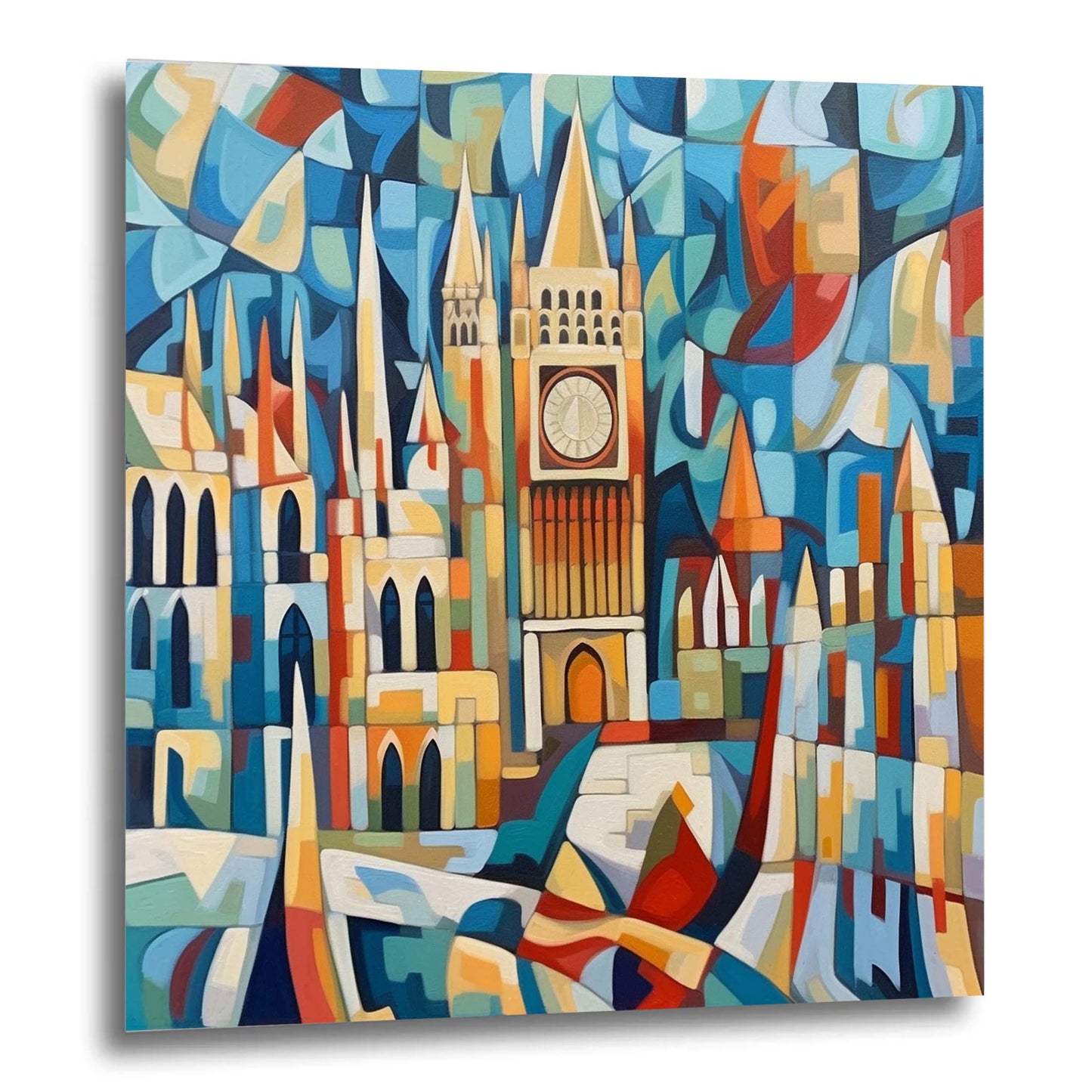 Palais de Westminster de Londres - peinture murale dans le style de l'expressionnisme