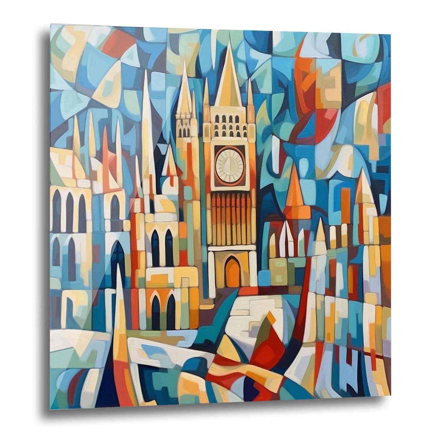 Palais de Westminster de Londres - peinture murale dans le style de l'expressionnisme