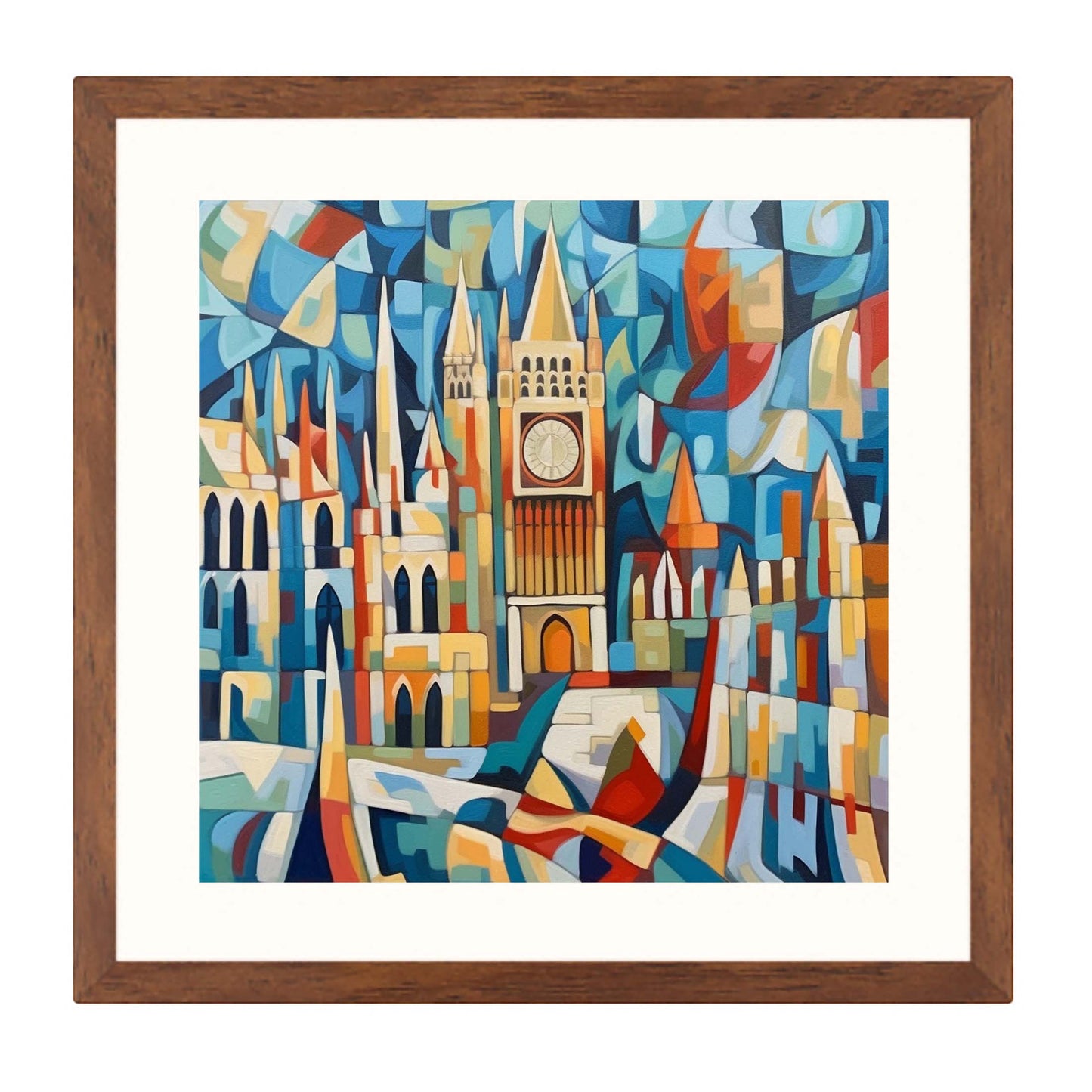 Palais de Westminster de Londres - peinture murale dans le style de l'expressionnisme