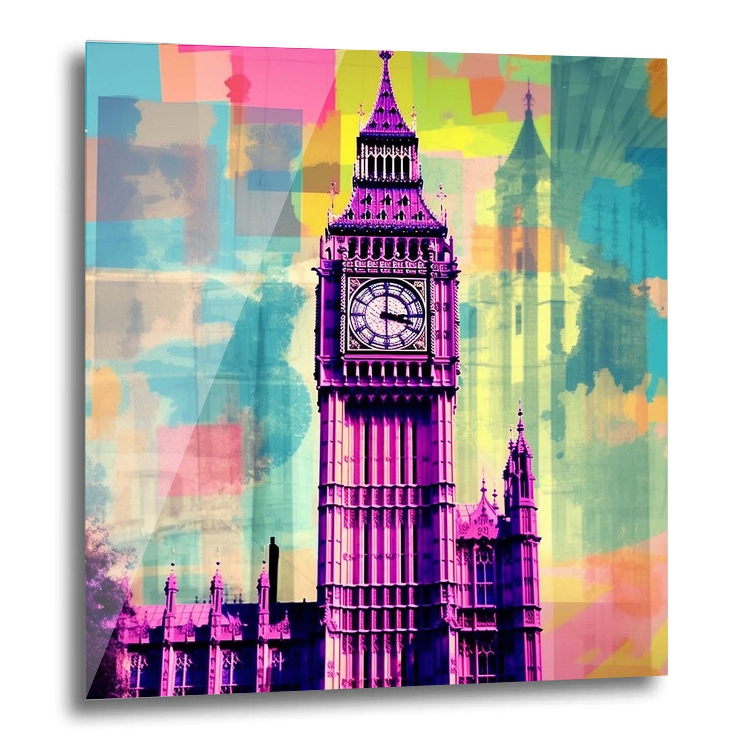 Palais de Westminster de Londres - peinture murale dans un style pop art