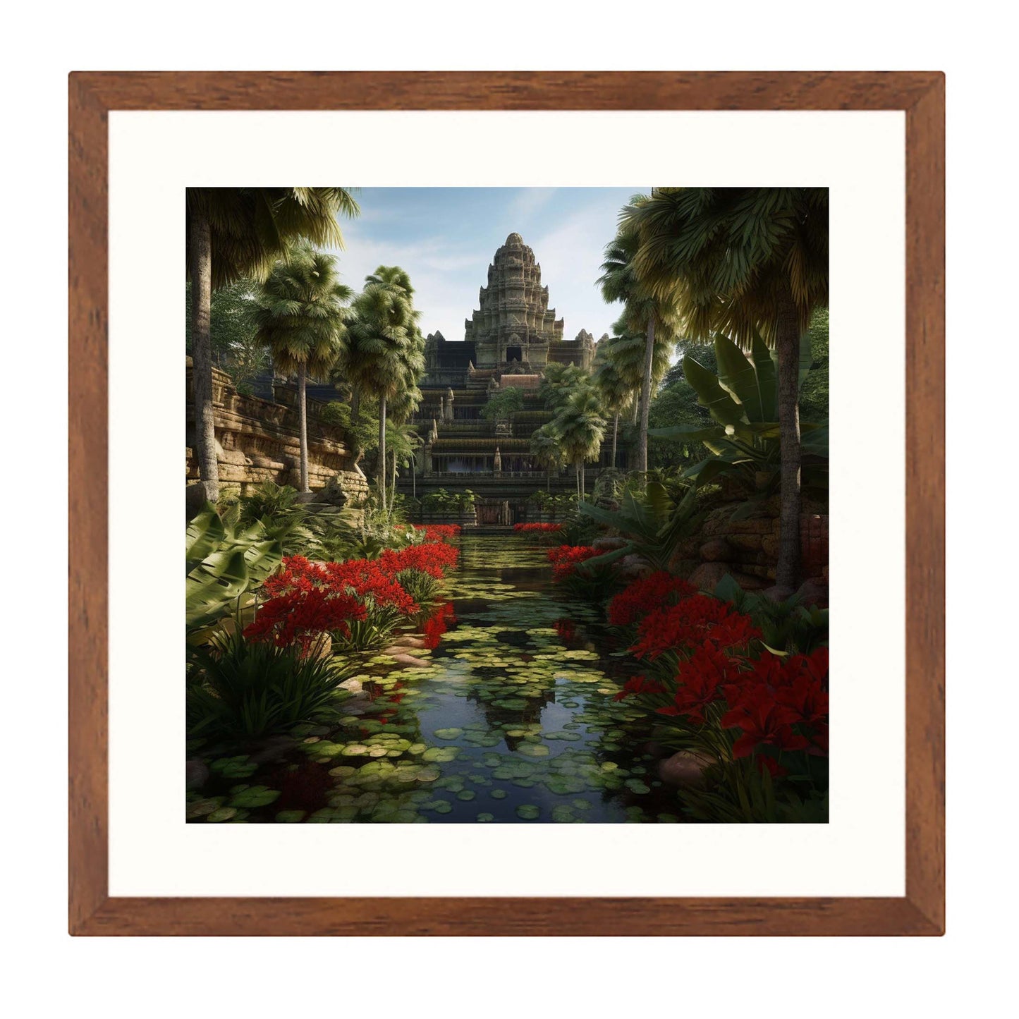 Angkor Wat - Urban Jungle style mural