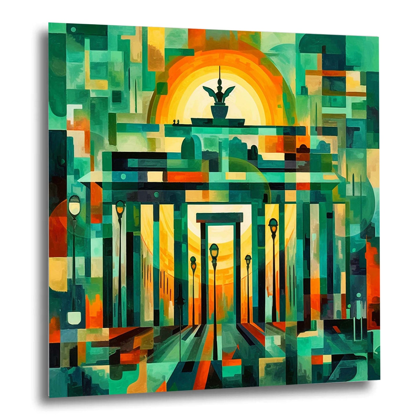 Berlin Brandenburger Tor - Wandbild in der Stilrichtung des Futurismus