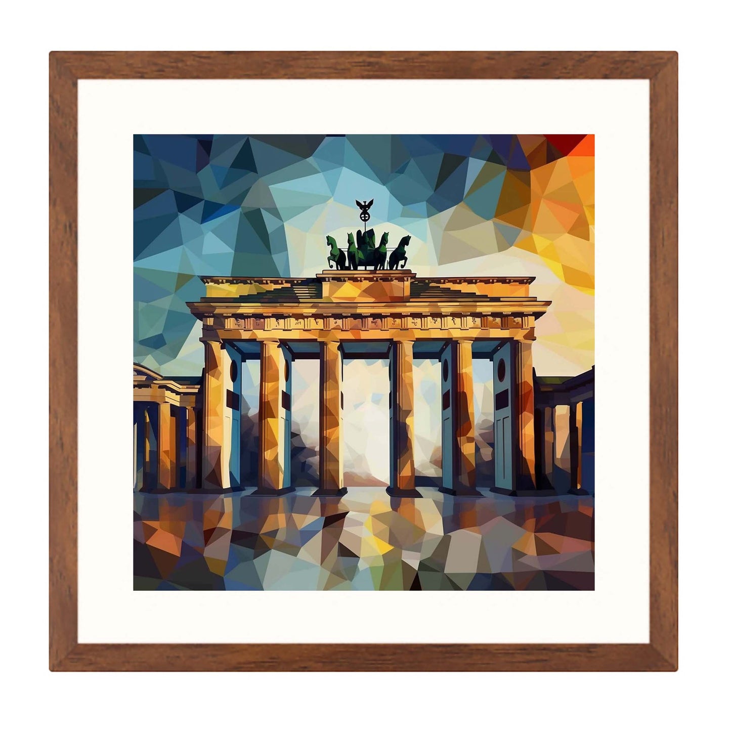 Berlin Brandenburger Tor - Wandbild in der Stilrichtung des Expressionismus