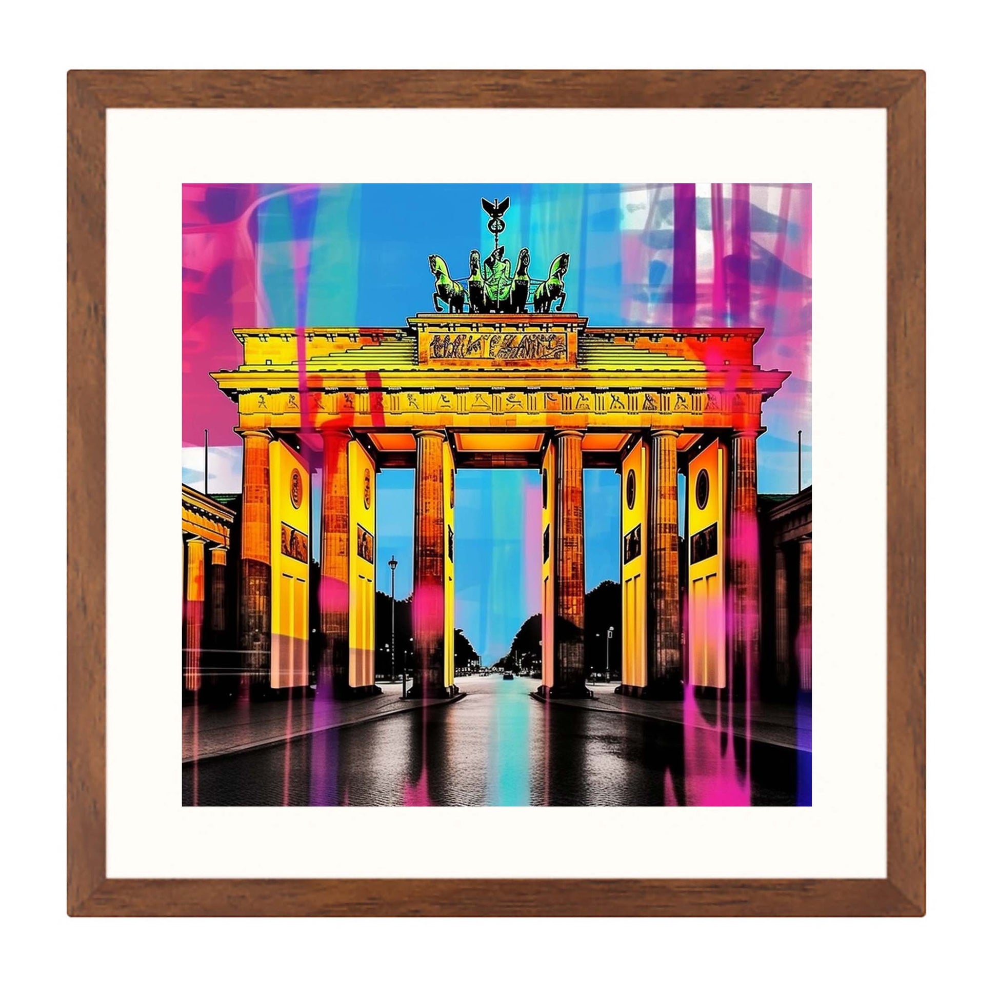 Urbanisto - Berlin Brandenburger Tor - Wandbild in der Stilrichtung der  Pop-Art – urbanisto - Liebe Deine