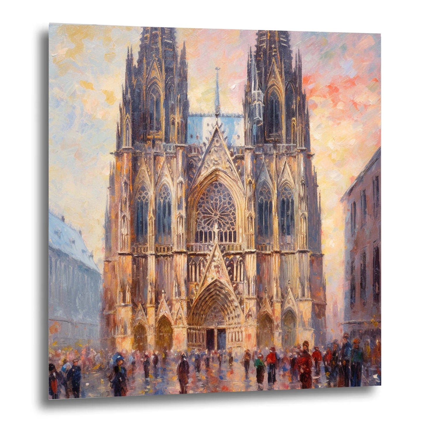 Kölner Dom - Wandbild in der Stilrichtung des Impressionismus