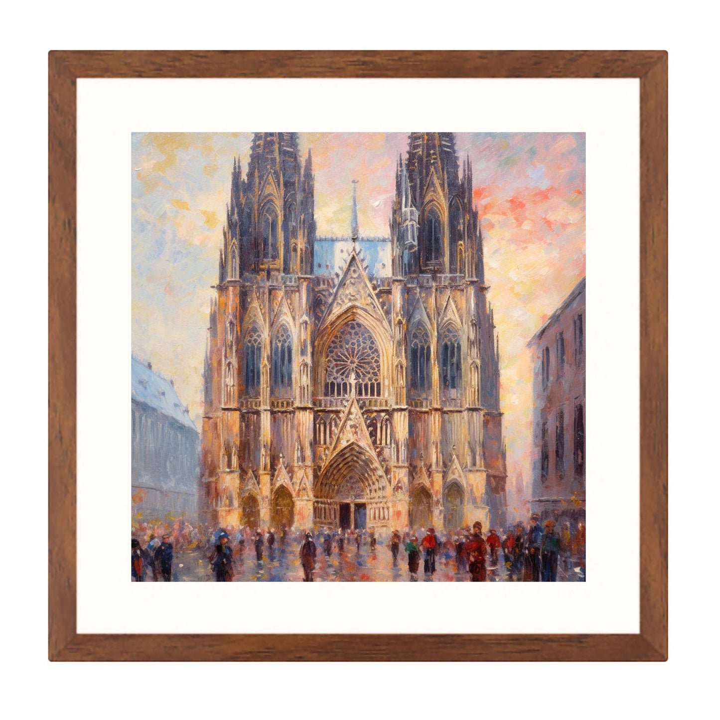 Kölner Dom - Wandbild in der Stilrichtung des Impressionismus