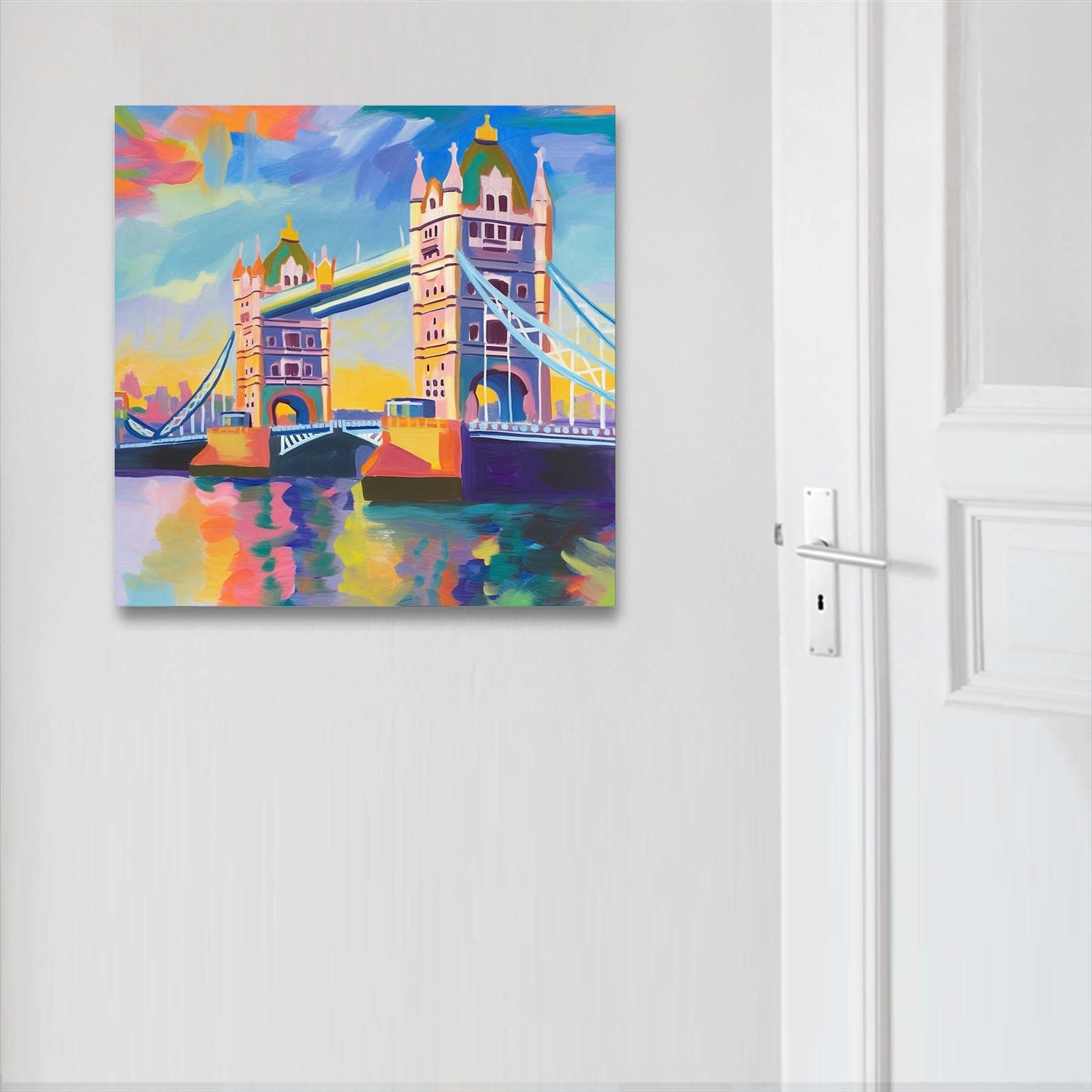 London Tower Bridge - Wandbild in der Stilrichtung des Impressionismus