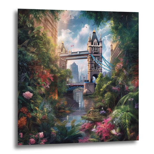 London Tower Bridge urban jungle mural