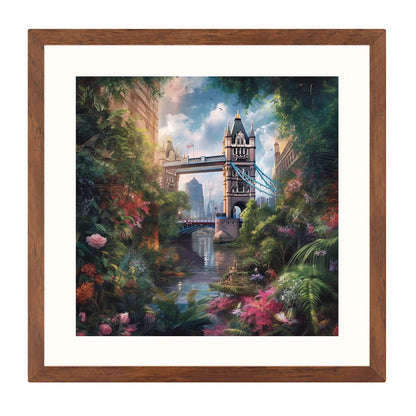 London Tower Bridge - Wandbild in der Stilrichtung Urban Jungle