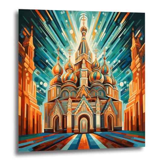 Kremlin de Moscou - peinture murale dans le style du futurisme