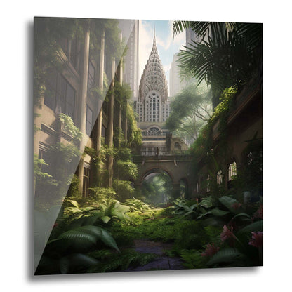 Fresque de la jungle urbaine du Chrysler Building de New York