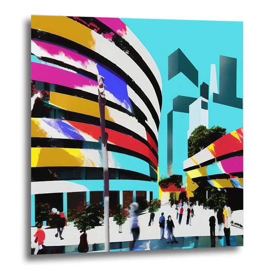 New York Guggenheim Museum - Wandbild in der Stilrichtung der Pop-Art