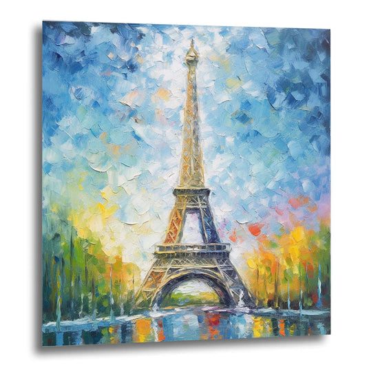 Paris Tour Eiffel - peinture murale dans le style de l'impressionnisme