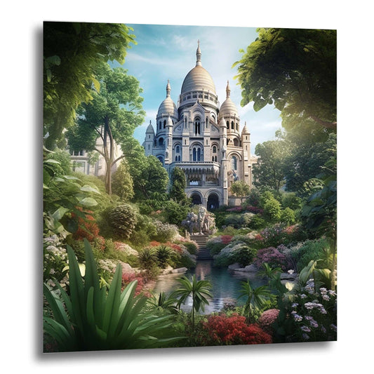 Paris Sacre Coeur - Wandbild in der Stilrichtung Urban Jungle