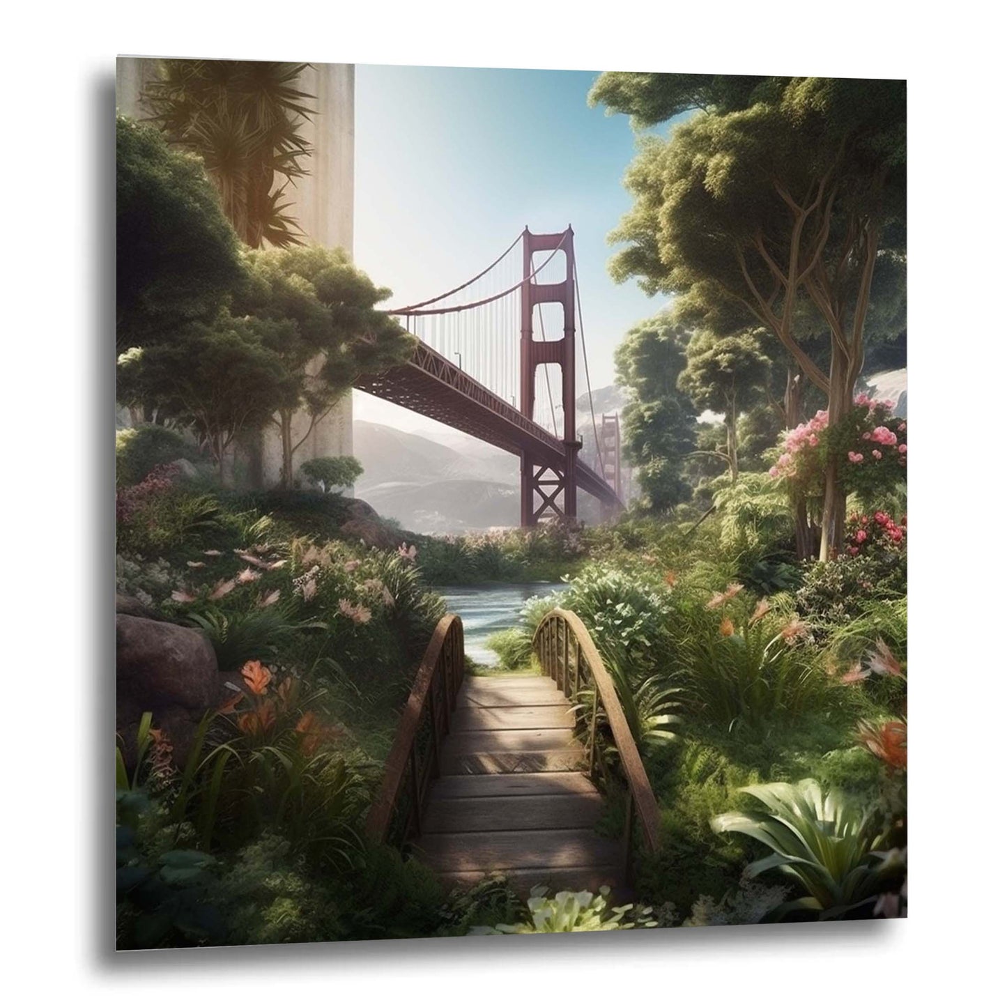 San Fransisco Golden Gate Bridge Golden Gate Bridge - Urban Jungle mural