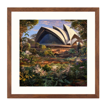 Urbanisto - Sydney Opera House - Wandbild in der Stilrichtung Urban Jungle