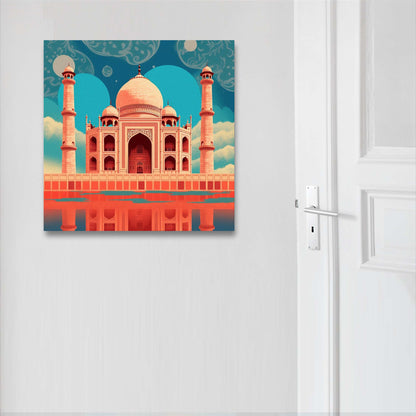 Taj Mahal - Wandbild in der Stilrichtung des Minimalismus