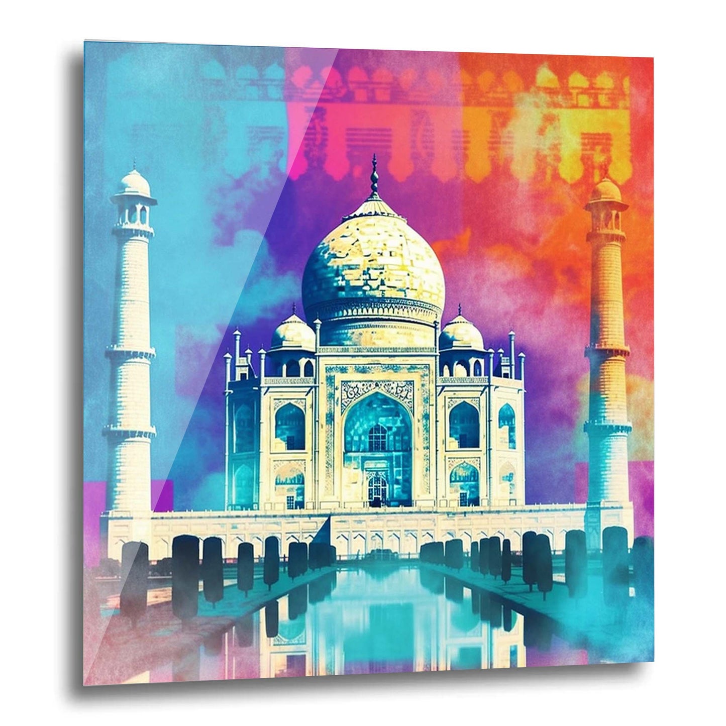 Taj Mahal - Wandbild in der Stilrichtung der Pop-Art