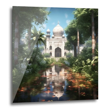 Taj Mahal - Wandbild in der Stilrichtung Urban Jungle