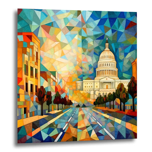 Washington Capitol - Peinture murale dans le style de l'expressionnisme