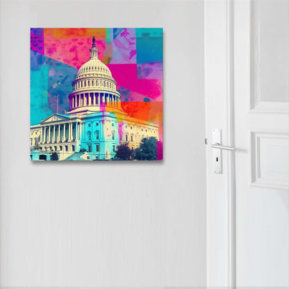 Washington Capitol - mural in pop art style
