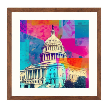 Washington Capitol - mural in pop art style