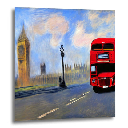 Palais de Westminster de Londres - peinture murale dans le style de l'impressionnisme